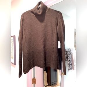 NWT!! Velvet by Graham & Spencer Size M Black Wool/Cashmere Turtleneck🖤